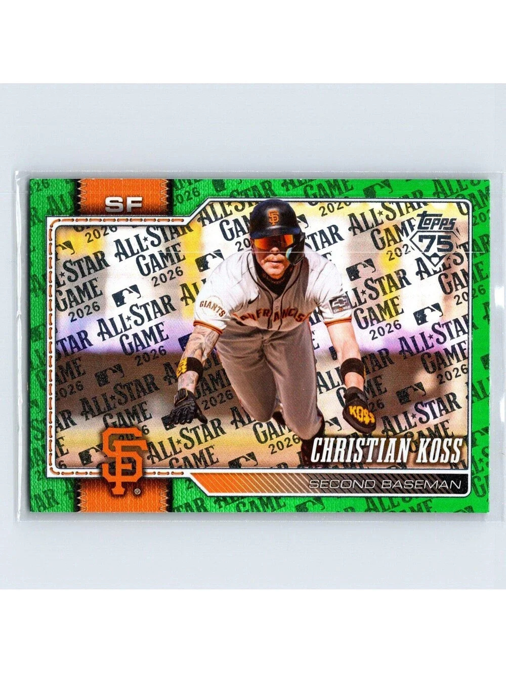 2026 Topps Christian Koss #472 All-Star Game Green #/99 San Francisco Giants